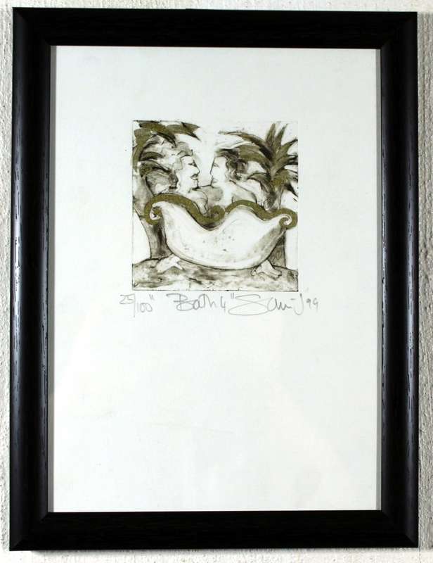 Sara-J - Bath 4 - Limited edition etching - A small treasure! - Bid now!