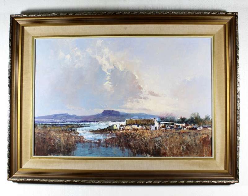 Gerrit Roon - Farm scene next to river - Investment art at its finest! - Bid now!! Free courier!