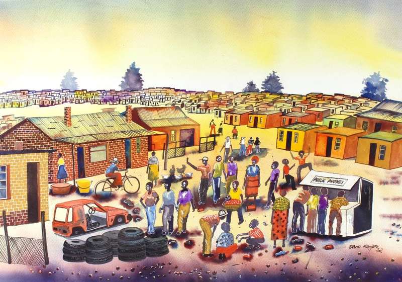 Dario Manjate - Township scene