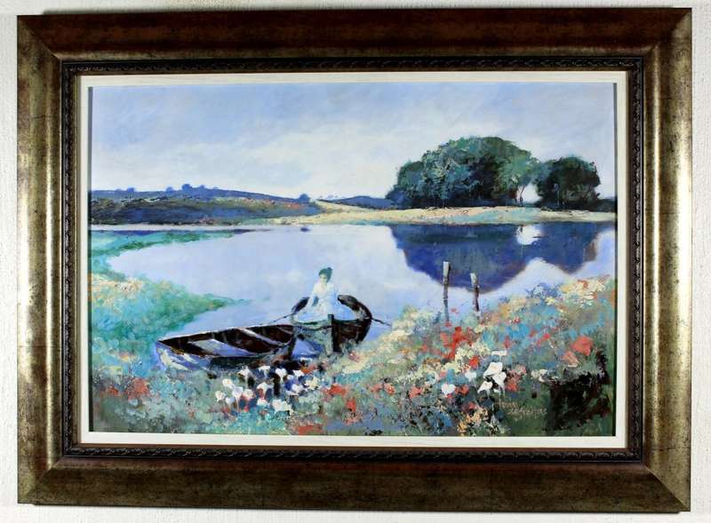 Tony de Freitas - Bride on the lake - Beautiful art!! Bid now!! *Free courier!
