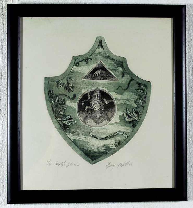George van der Walt - Tropy`s of love II - A beautiful etching!! - Bid now!