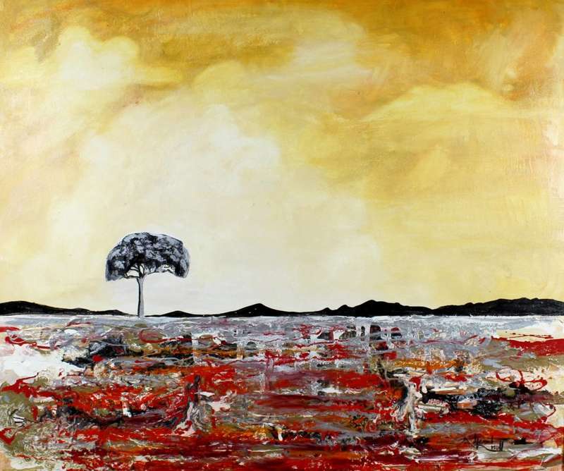 Liezl Knoll - Lone tree in a landcscape