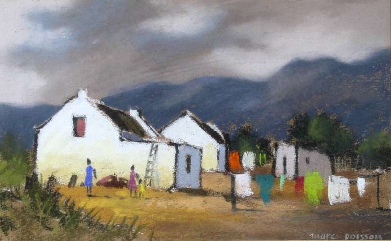 Marc Poisson - Washing day at the fisherman`s cottages
