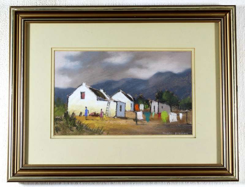 Marc Poisson - Washing day at the fisherman`s cottages
