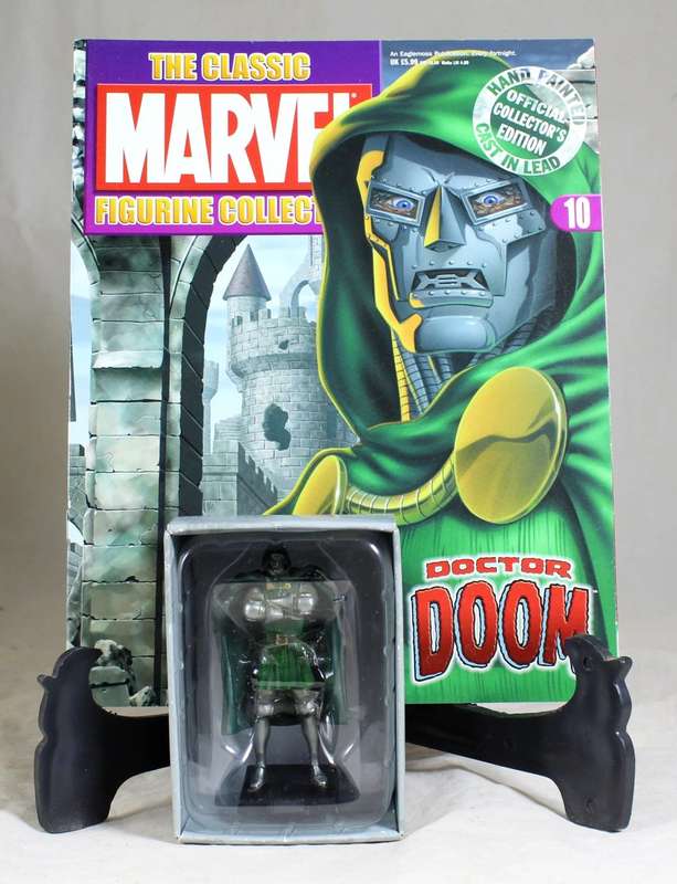 Classic Marvel collection - lead, hand painted figurine with book - Doctor Doom