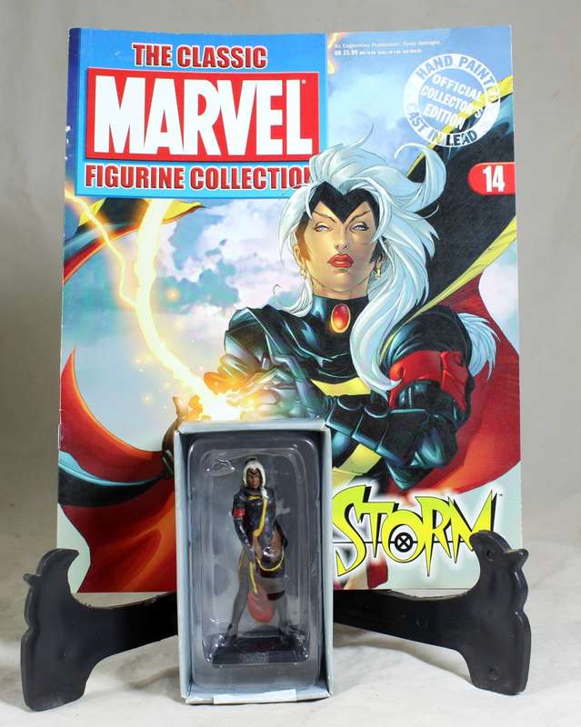 Classic Marvel collection - lead, hand painted action figure with book - Storm