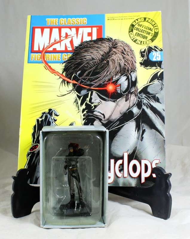 Classic Marvel collection - lead, hand painted figurine with book - Cyclops