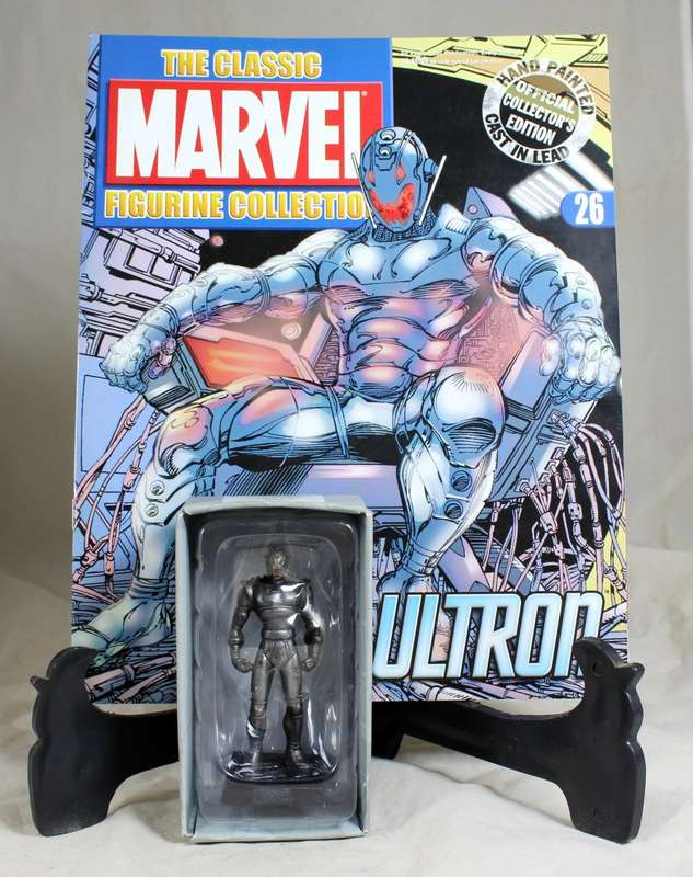 Classic Marvel collection - lead, hand painted figurine with book - Ultron