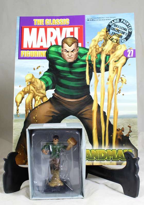 Classic Marvel collection - lead, hand painted figurine with book - Sandman