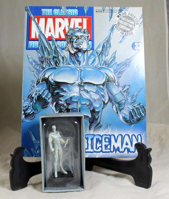 Classic Marvel collection - lead, hand painted figurine with book - Iceman