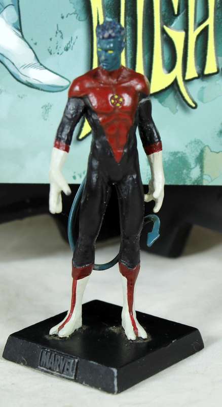 Classic Marvel collection - lead, hand painted figurine with book - Nightcrawler