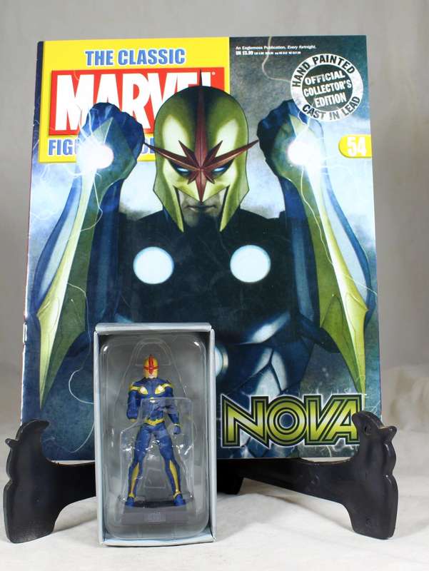 Classic Marvel collection - lead, hand painted figurine with book - Nova