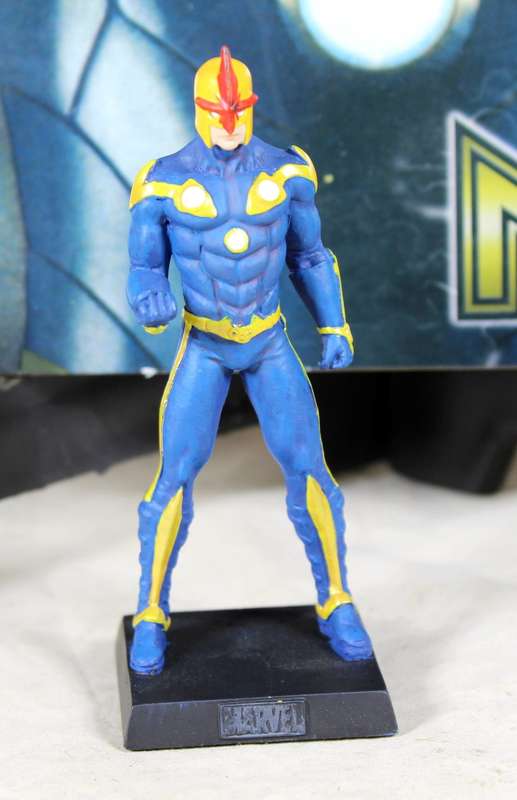 Classic Marvel collection - lead, hand painted figurine with book - Nova