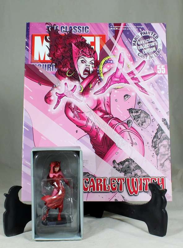 Classic Marvel collection - lead, hand painted figurine with book - Scarlet Witch