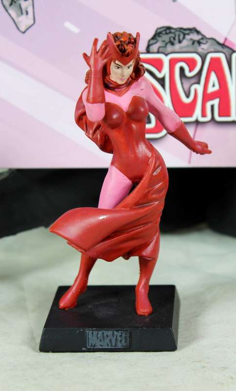 Classic Marvel collection - lead, hand painted figurine with book - Scarlet Witch