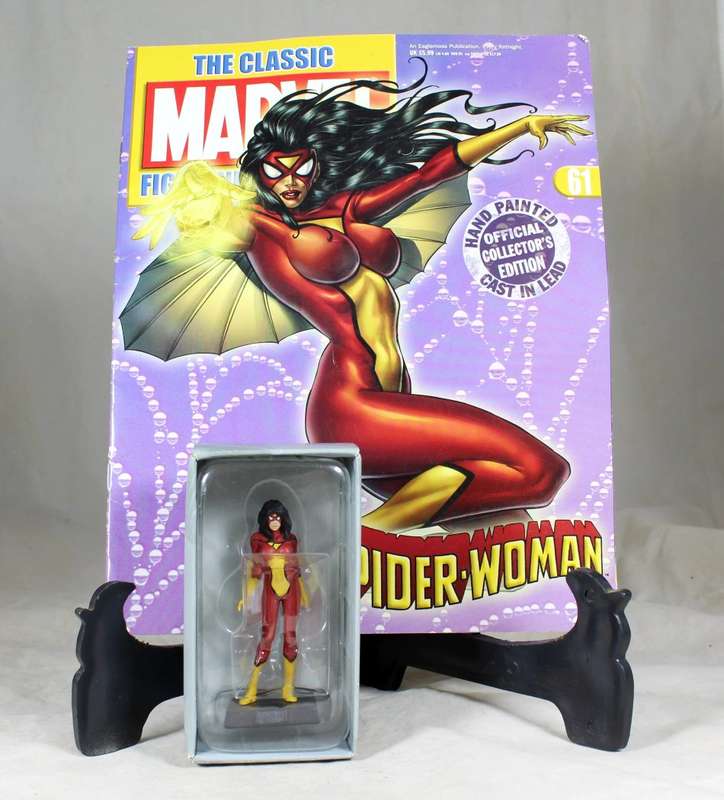 Classic Marvel collection - lead, hand painted figurine with book - Spider Woman