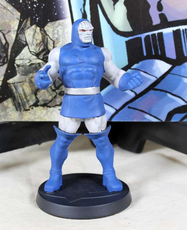 DC comics super hero collection special - lead, hand painted figurine with book - Darkseid #123