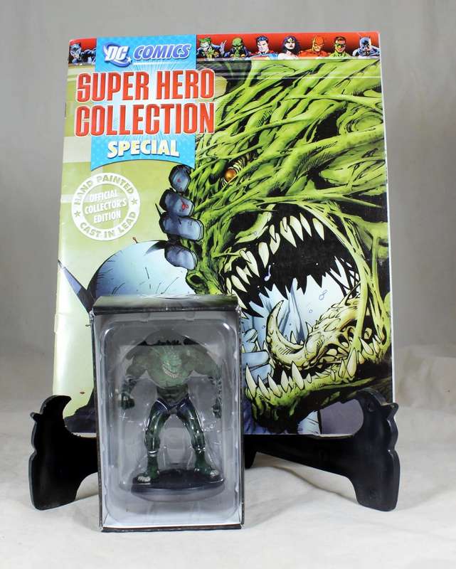 Comics super hero collection special - lead, hand painted figurine with book - Killer Croc