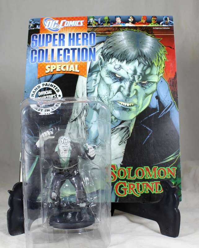 DC comics super hero collection special - lead, hand painted figurine with book- Solomon Grundy #130