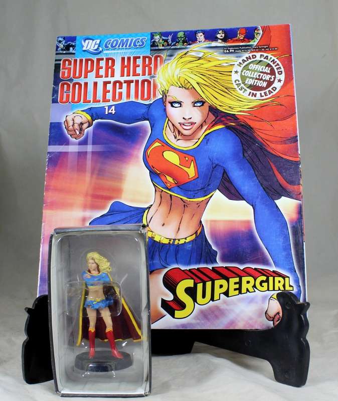 DC Comics Super Hero Collection Special - Lead, Hand Painted Figurine with Book - Supergirl