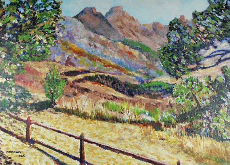 Rodrigo - Landscape with wooden fence