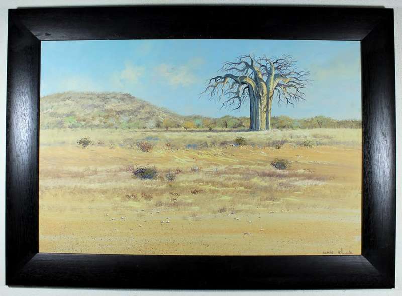 Louis Audie - Alldays - Landscape with very large Baobab tree