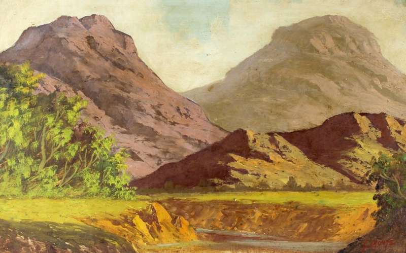 G Cronje - Mountain landscape