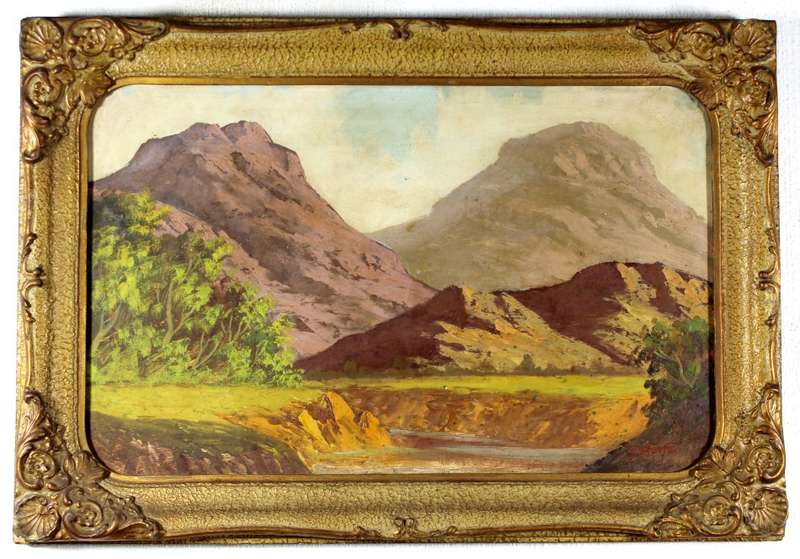 G Cronje - Mountain landscape
