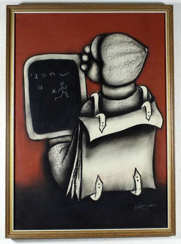 David Mbele - At the chalkboard