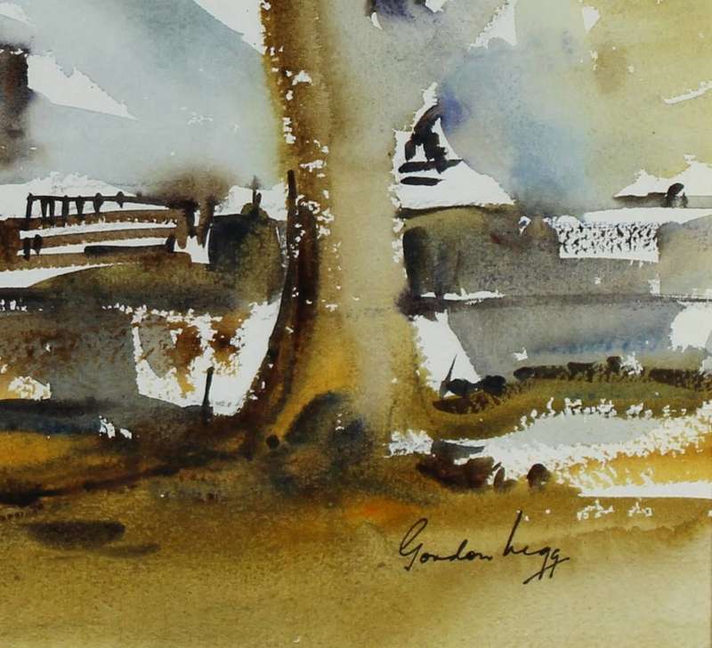 Gordon Legg - Farm house amongst the trees