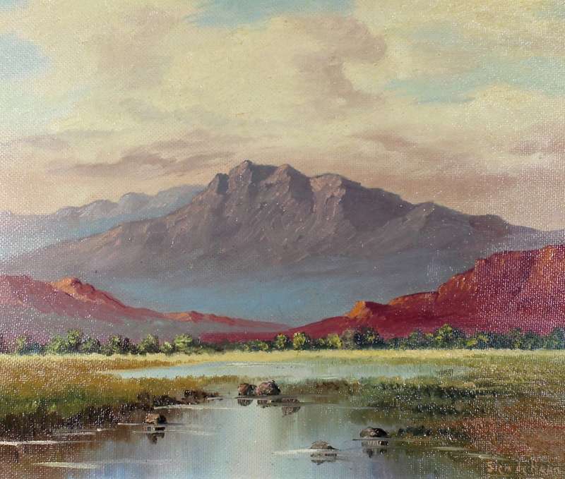 Siem de Haan - River and mountains