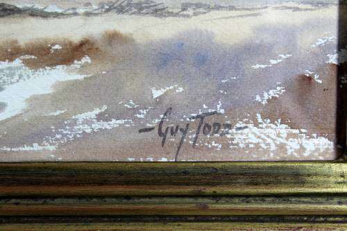 Guy Todd - Donkey cart in an expansive landscape