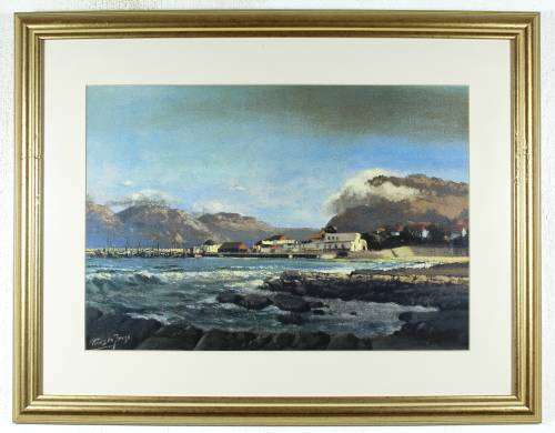 Tinus de Jongh - Seascape village