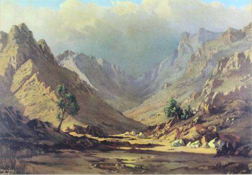 Tinus de Jongh - Mountain scene