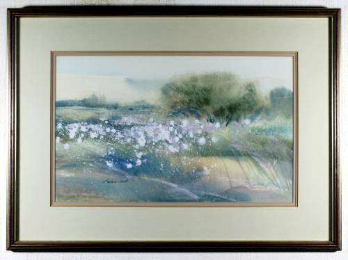Peter Hall - Flowers in a landscape