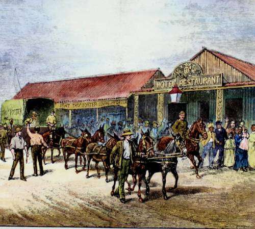 Illustrated London News 1889 - Arrival of the transport