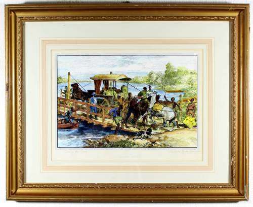 Illustrated London News 1889 - Crossing the Vaal