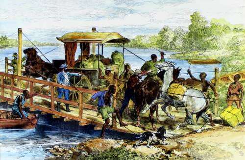 Illustrated London News 1889 - Crossing the Vaal