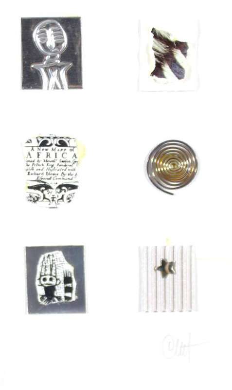 Three Bishoff mixed media miniature works