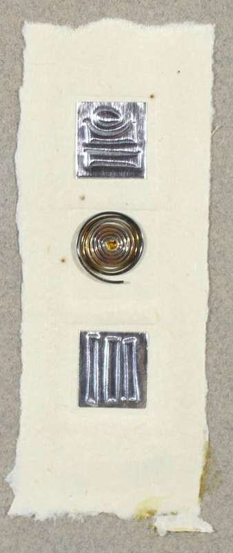 Three Bishoff mixed media miniature works