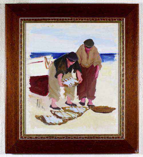 R Jiles - Fisherman with catch