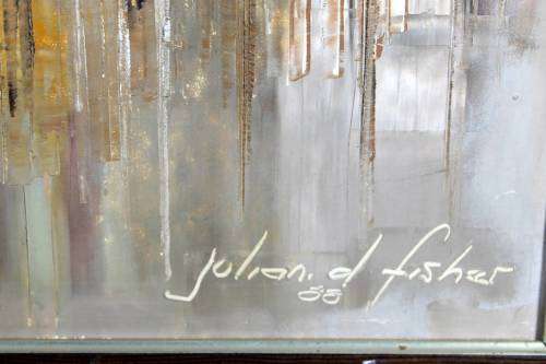 Julian D Fisher - Abstact Johannesburg City Scape - A beautiful painting! Bid now! *Free courier!
