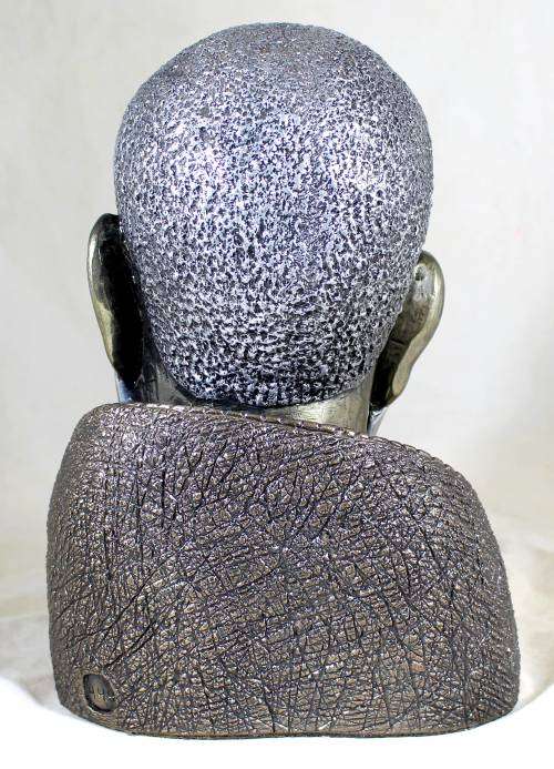 Casper Darare - Zulu Male - Posthumous Cold Casting - Magnificent large sculpture!! Bid now!