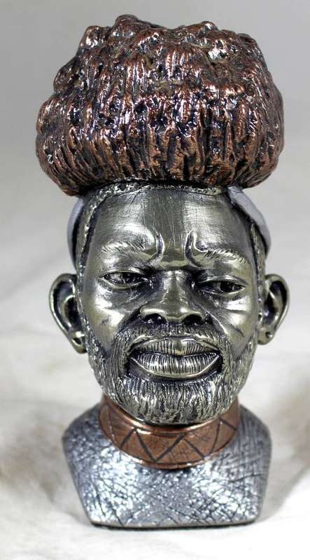 Casper Darare - Zulu Warrior - Posthumous Cold Casting
