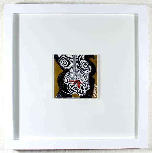 Cecil Skotnes - Ceramic tile with a transfer print - 1970