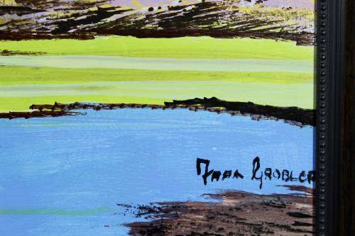 Faan Grobler - Buffalo at the waters edge