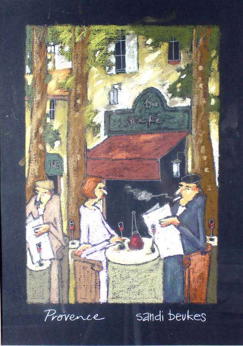 Sandi Beukes - Provence - A beautiful pastel! Bid now!