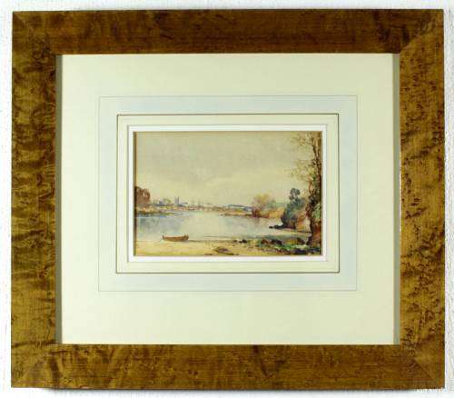 After Myles Birlat Foster - Lake scene - A beautiful watercolor! - Bid now!