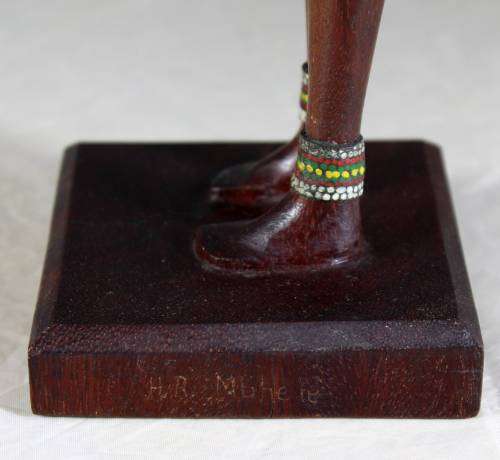 HR Mbhele Carving - Traditional Woman - Carrying Pot