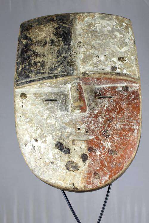 Vintage African Mask On Stand